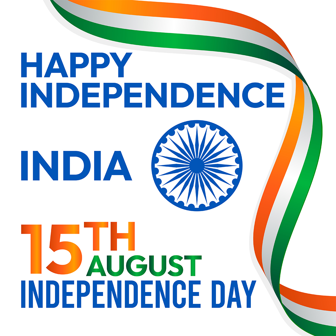 India independence day design templates cover image.