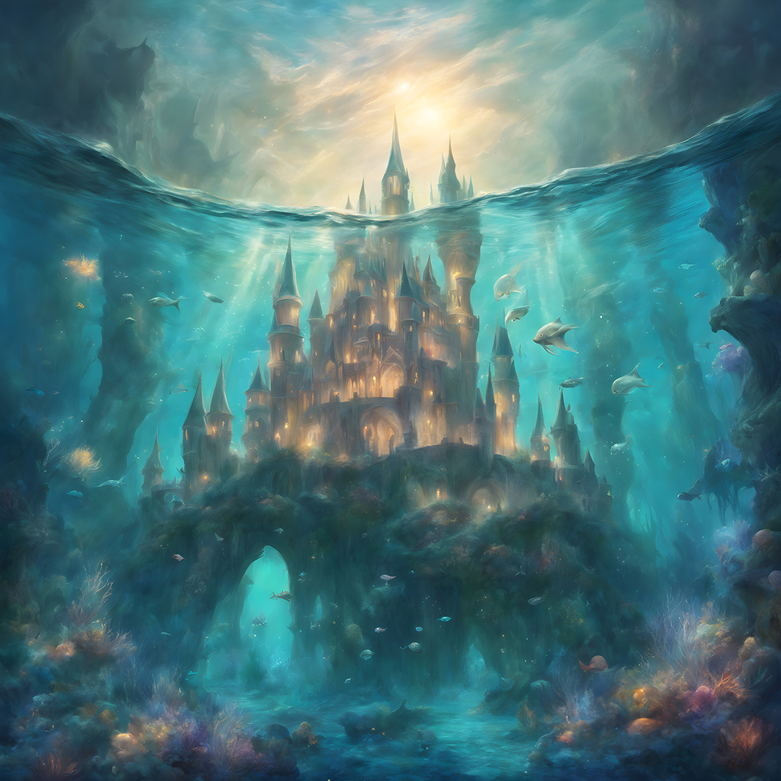 Ocean secret, magic light, mermaid's castle cover image.