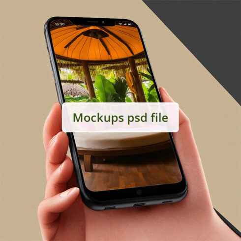 Mockups psd file cover image.