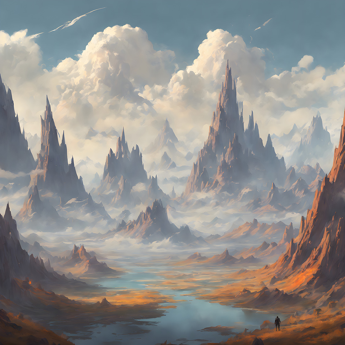 Land of dragons, illustration, book cover preview image.