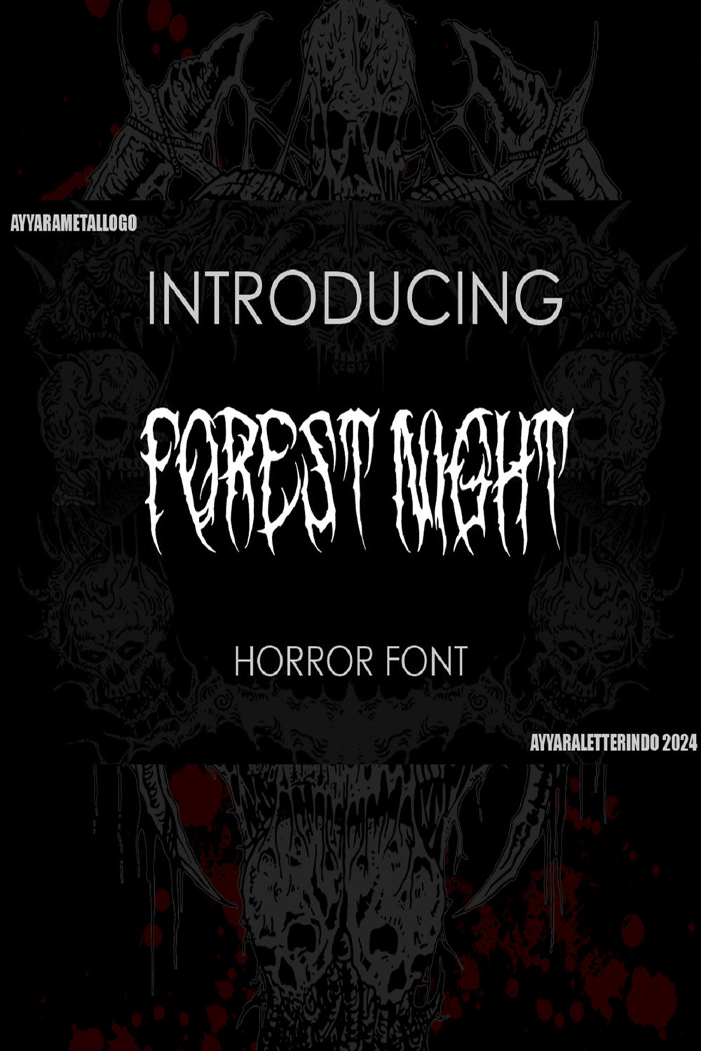 FOREST NIGHT pinterest preview image.
