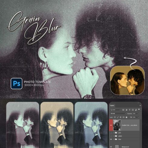 Grain Blur Photo Effect cover image.