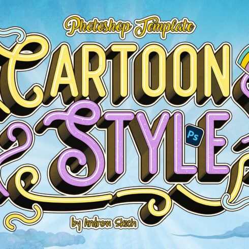 Cartoon Style Text Effect cover image.