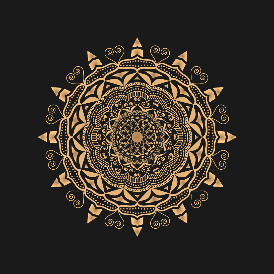 Luxury Mandala Background Design preview image.