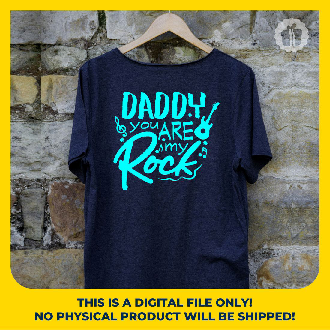 Daddy You Are My Rock SVG | Father’s Day SVG, DXF, EPS, JPG, PNG & PDF Files preview image.