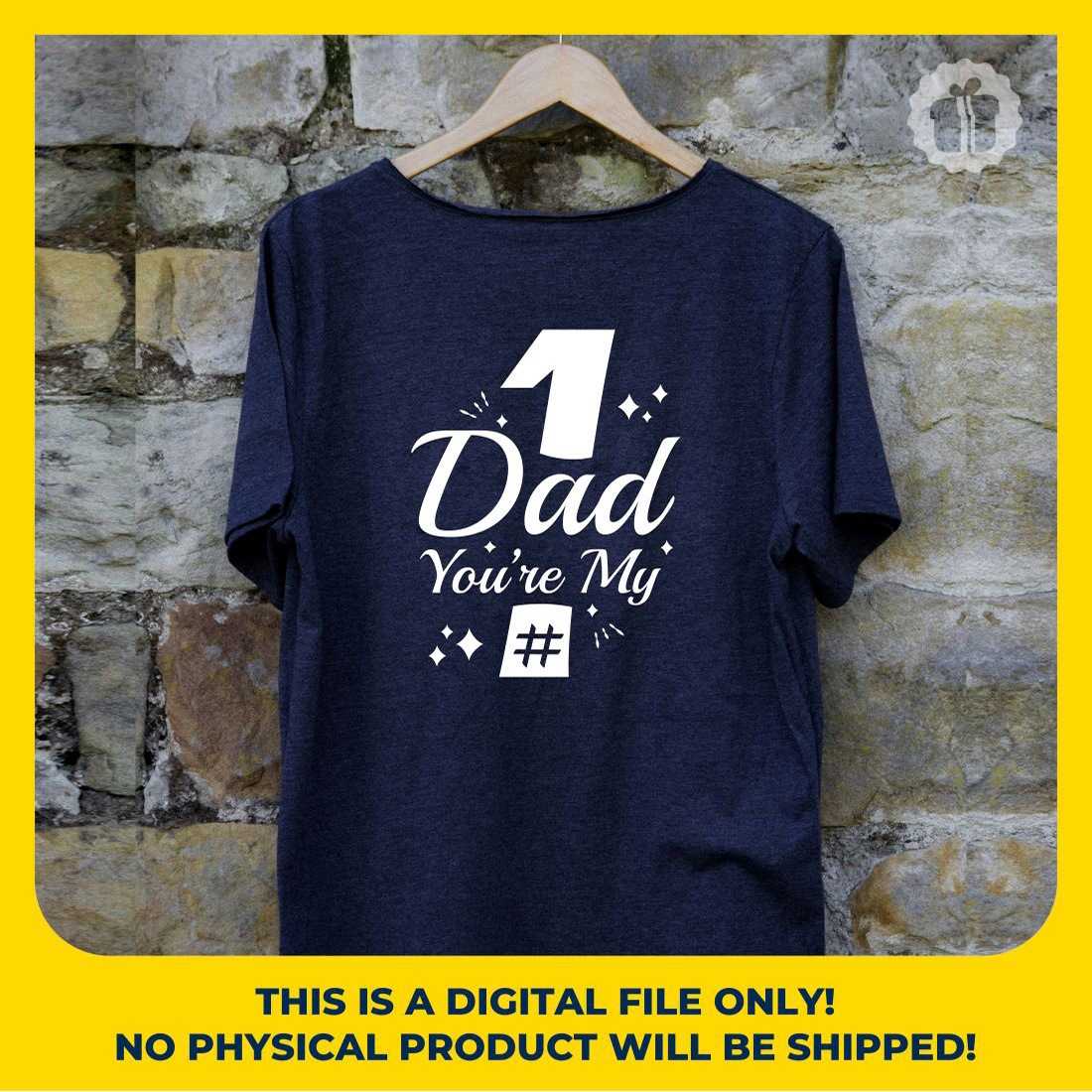 Dad You're My No1 SVG | Father’s Day SVG, DXF, EPS, JPG, PNG & PDF Files preview image.