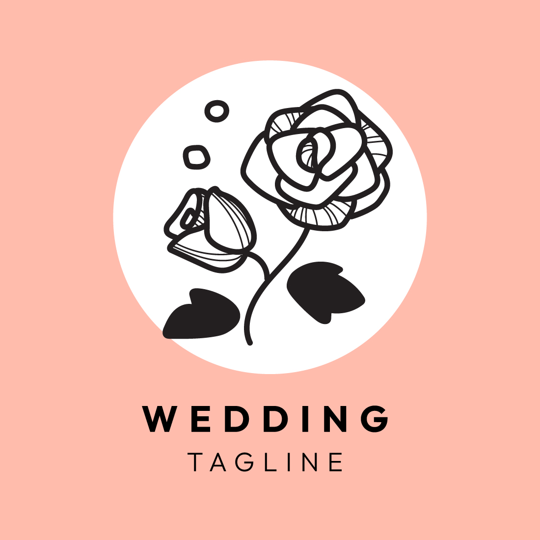 Minimalist Wedding & Fashion Logo Design Bundle: Elegant & Timeless preview image.