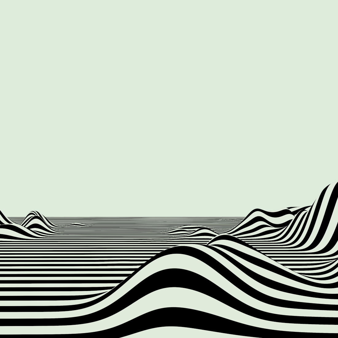 Striped Landscape Background preview image.