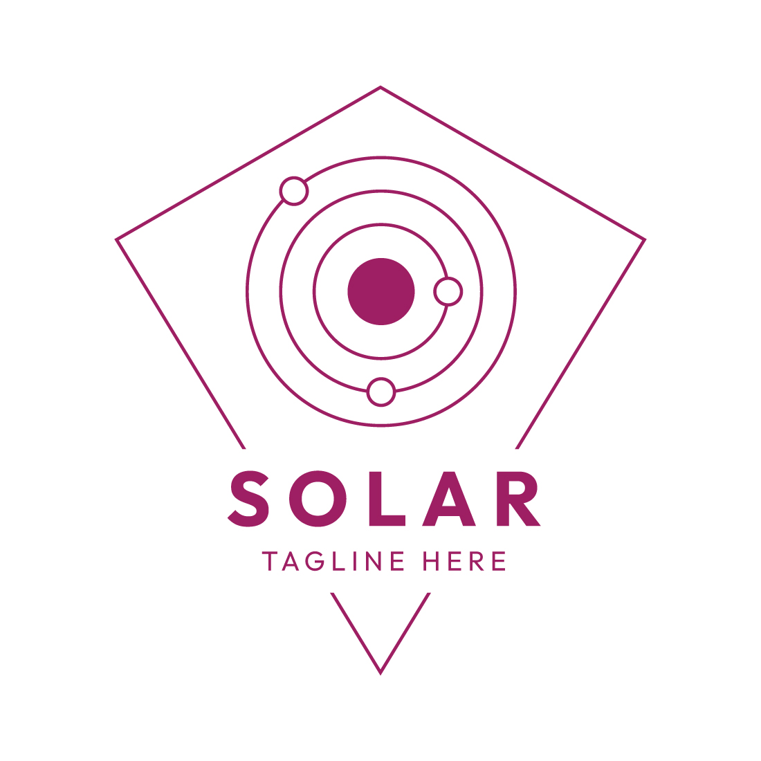 Minimalist Solar Energy Logo Design Bundle - Master Collection preview image.