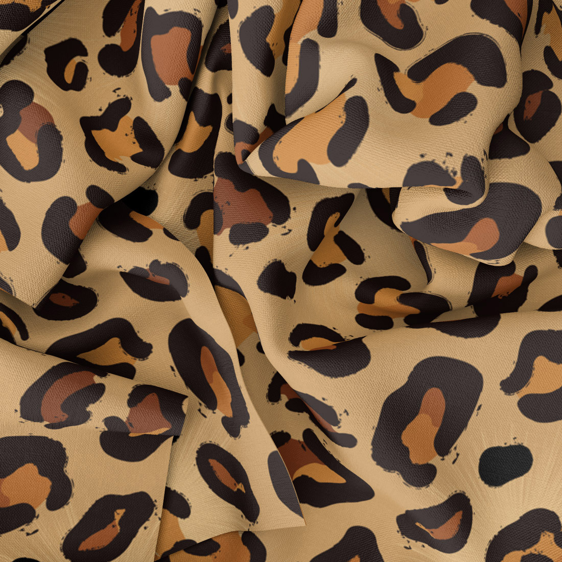 Set of 5 Leopard Print Seamless Patterns preview image.