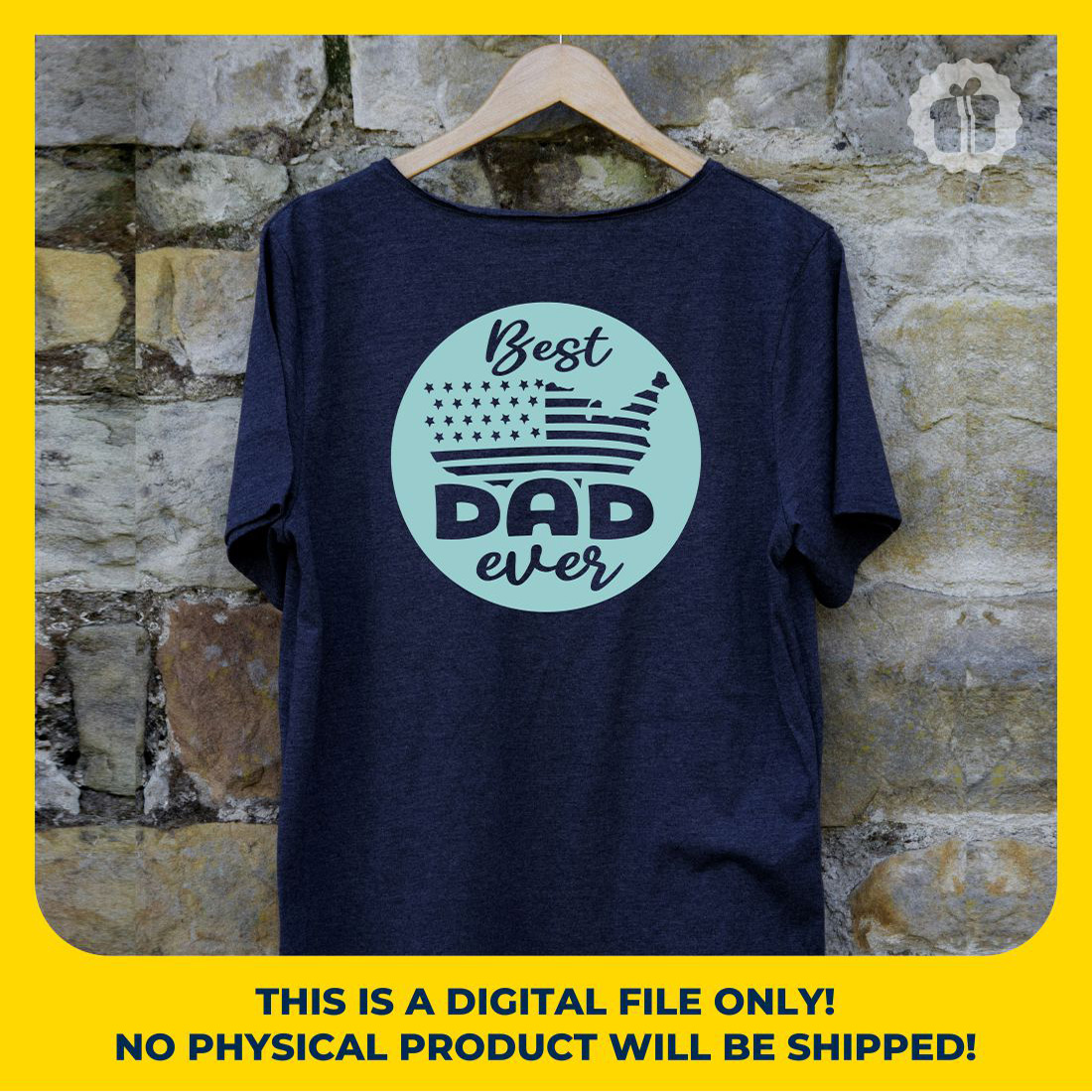 Best Dad Ever SVG | Father’s Day SVG, DXF, EPS, JPG, PNG & PDF Files preview image.