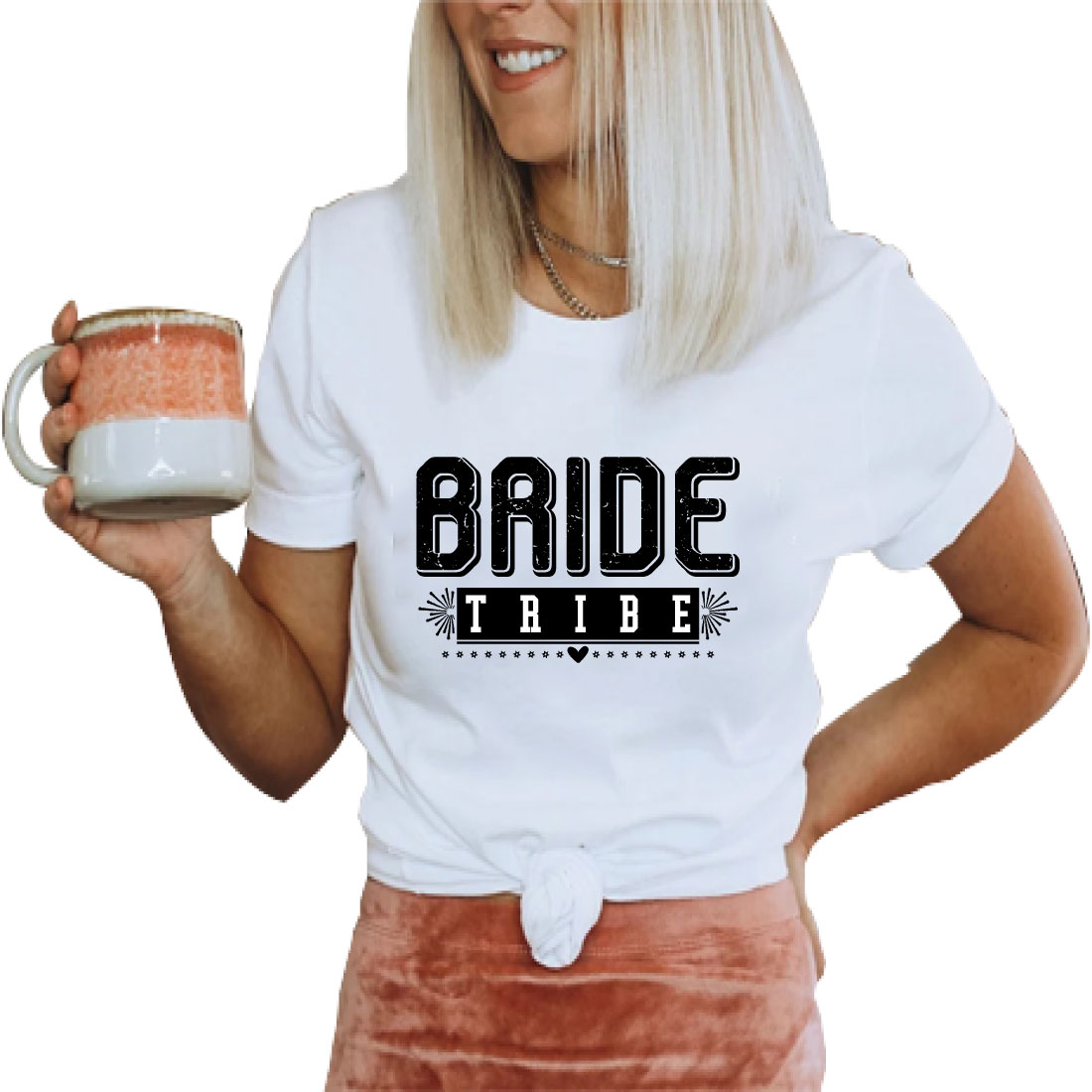 Bride Tribe T-shirt design preview image.