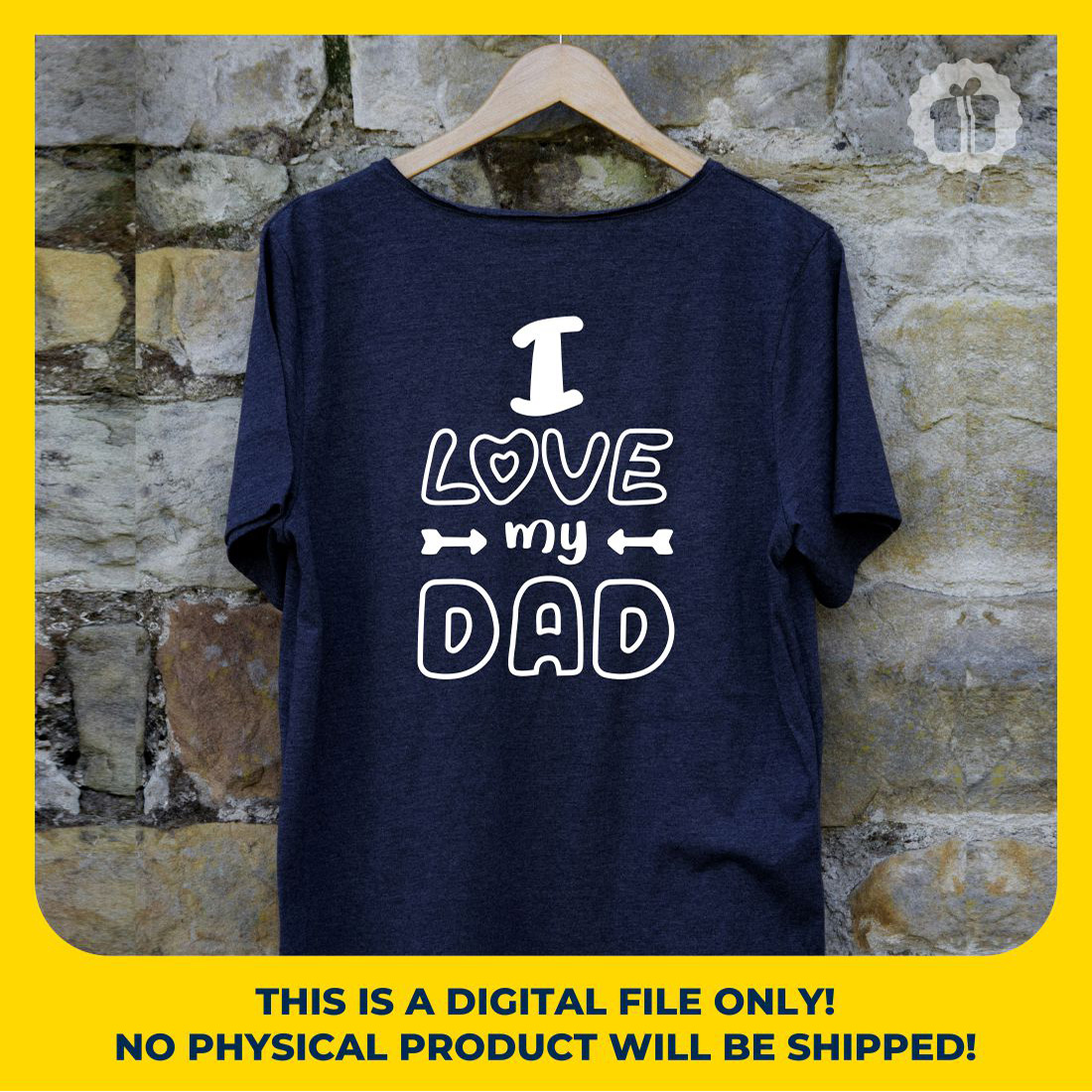I Love My Dad SVG | Father’s Day SVG, DXF, EPS, JPG, PNG & PDF Files preview image.