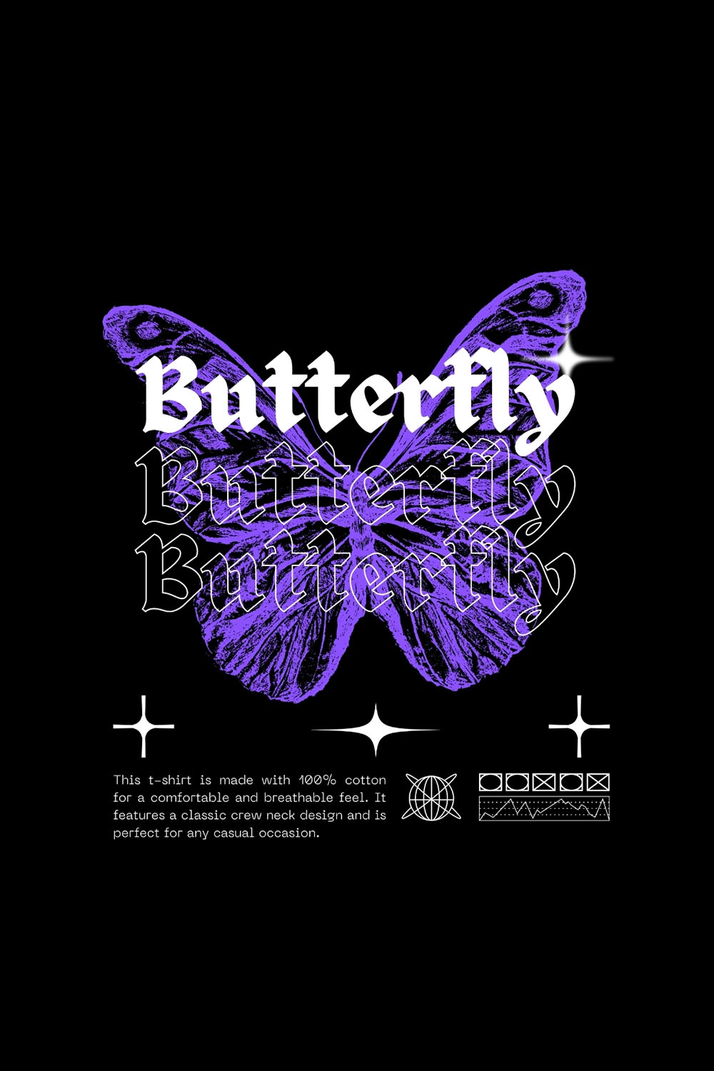 Butterfly Design SVG, PNG pinterest preview image.