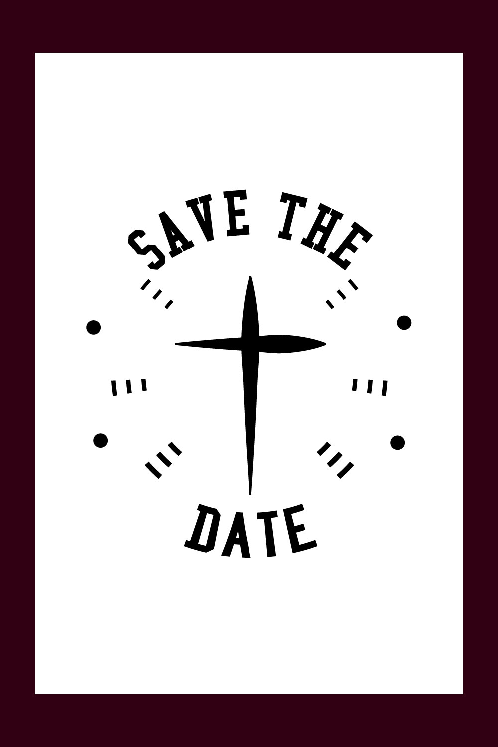 wedding Svg, Save The Date pinterest preview image.