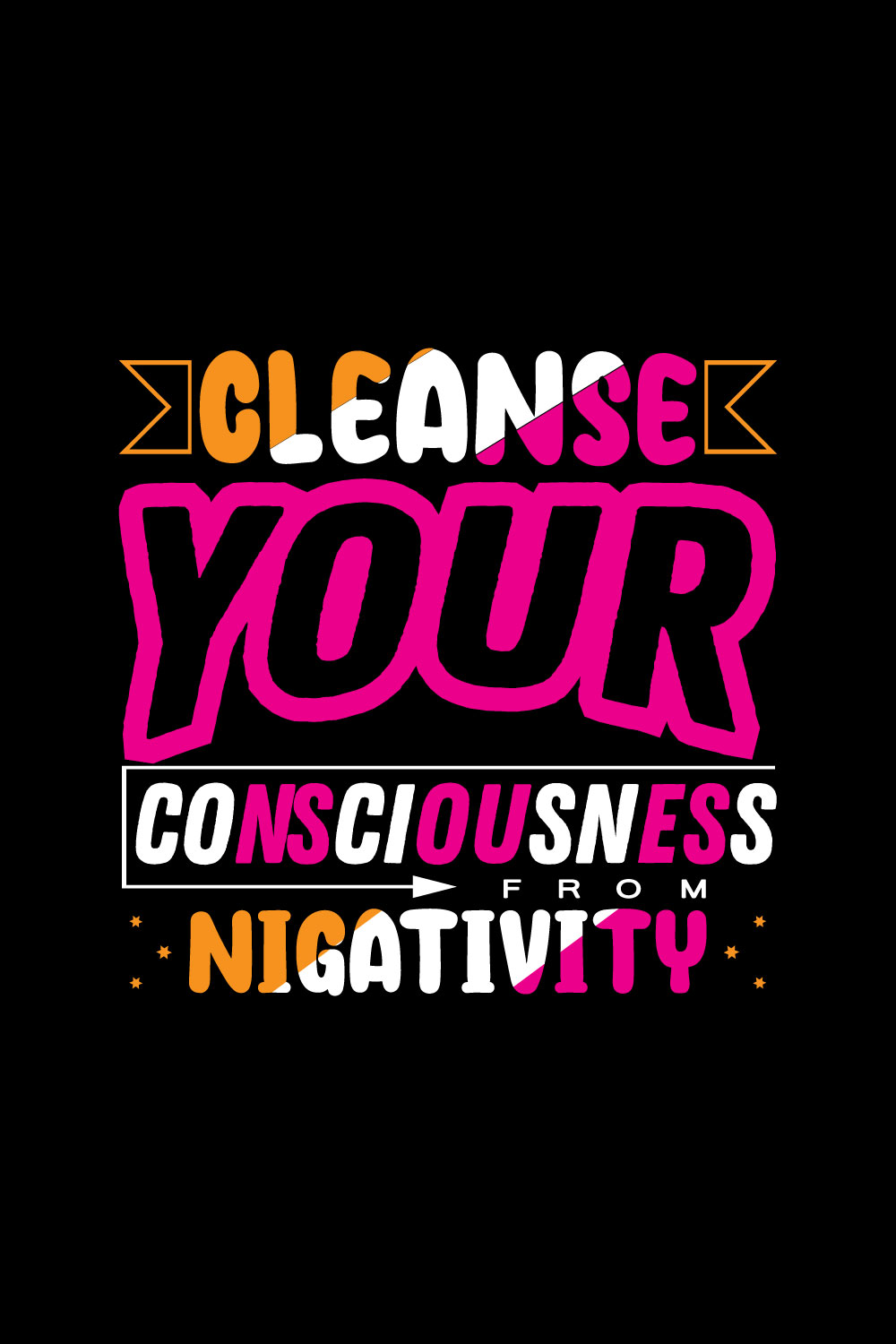 Cleanse Your Consciousness From Nigativity pinterest preview image.