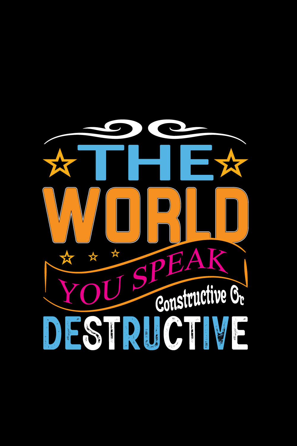 The Words You Speak Constructive Or Destructive pinterest preview image.