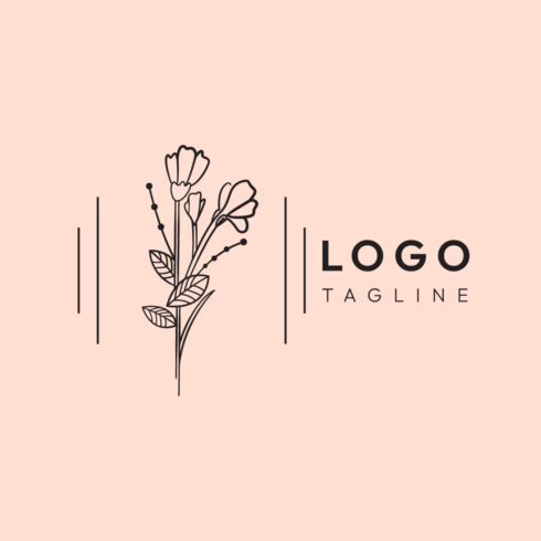 Minimalist Line Art Fashion, Beauty, and Flower Logo Design Bundle for Brands cover image.