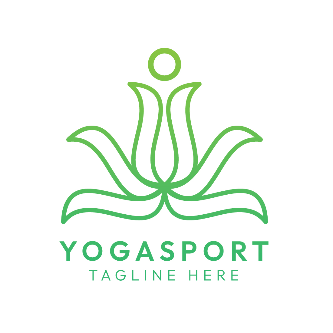 Minimalist Yoga Logo Design Master Bundle | Elegant & Timeless Yoga Branding preview image.