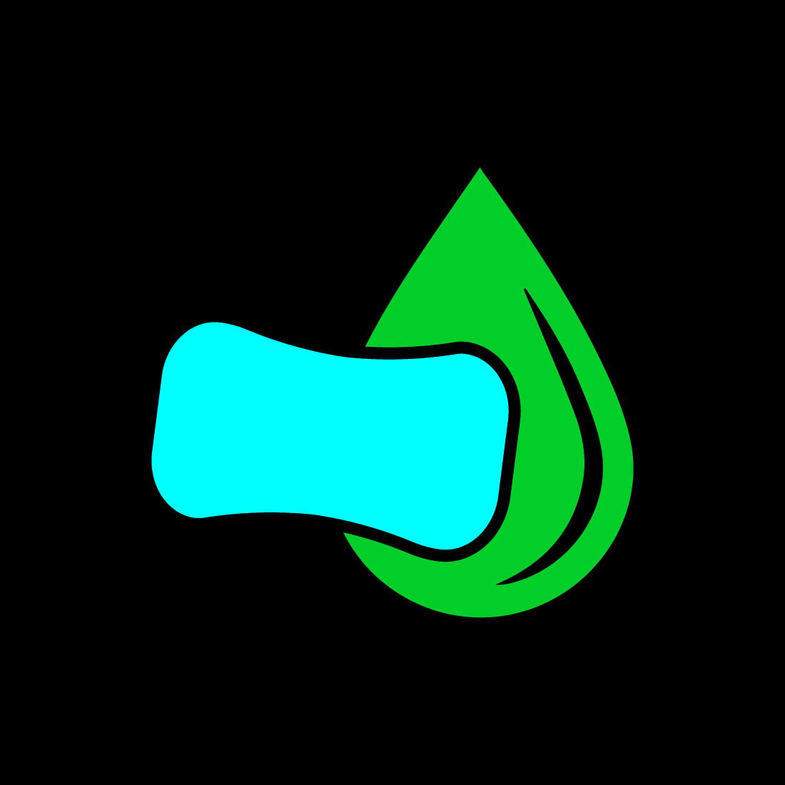 Creative soap logo design with original shape, Vector design template preview image.