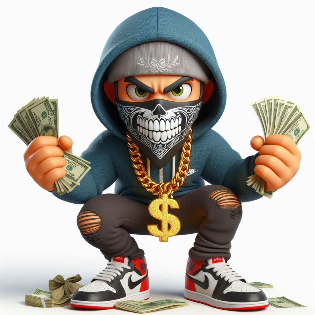 Urban Street Wear 3D Gangsta Rap Collectible Characters 6th Edition preview image.