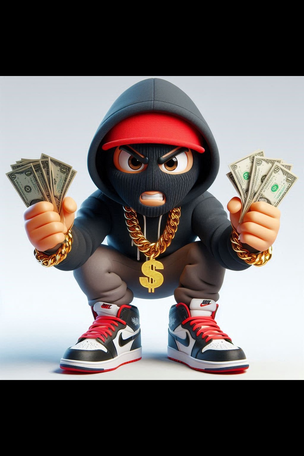 Urban Street Wear 3D Gangsta Rap Collectible Characters 5th Edition pinterest preview image.