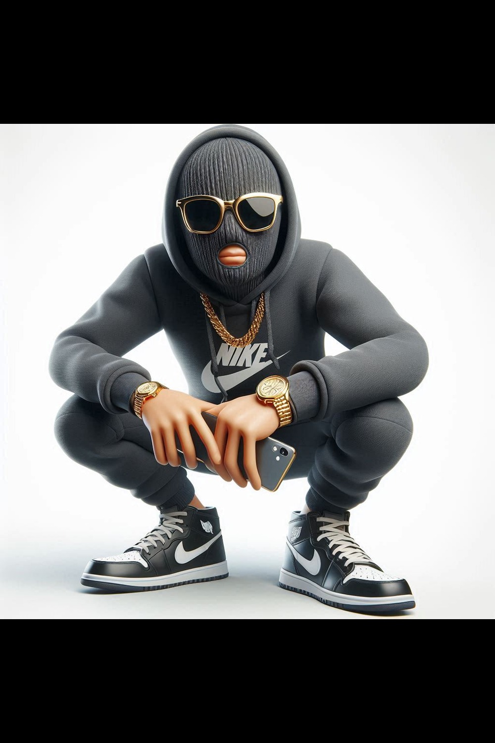 Urban Street Wear 3D Gangsta Rap Collectible Characters 7th Edition pinterest preview image.