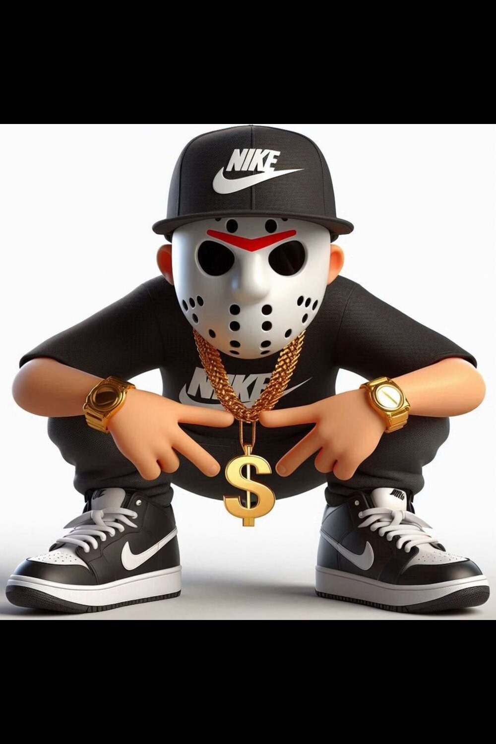 Nike Urban Street wear 3D Gangsta Rap Collectible Characters First Edition pinterest preview image.