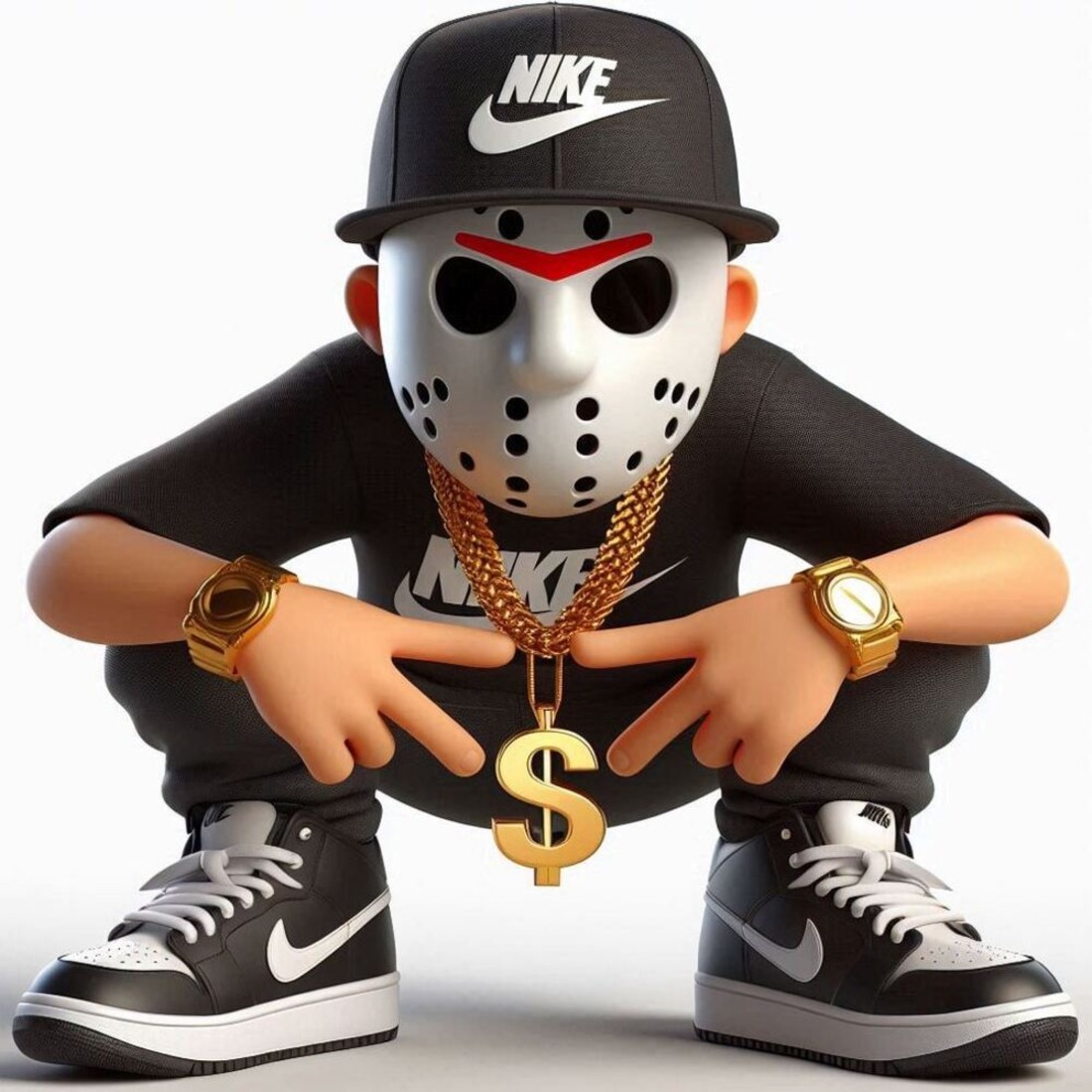 Nike Urban Street wear 3D Gangsta Rap Collectible Characters First Edition preview image.