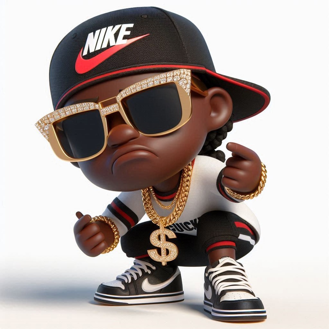 Nike Urban Street Wear 3D Gangsta Rap Collectible Characters 4th Edition preview image.