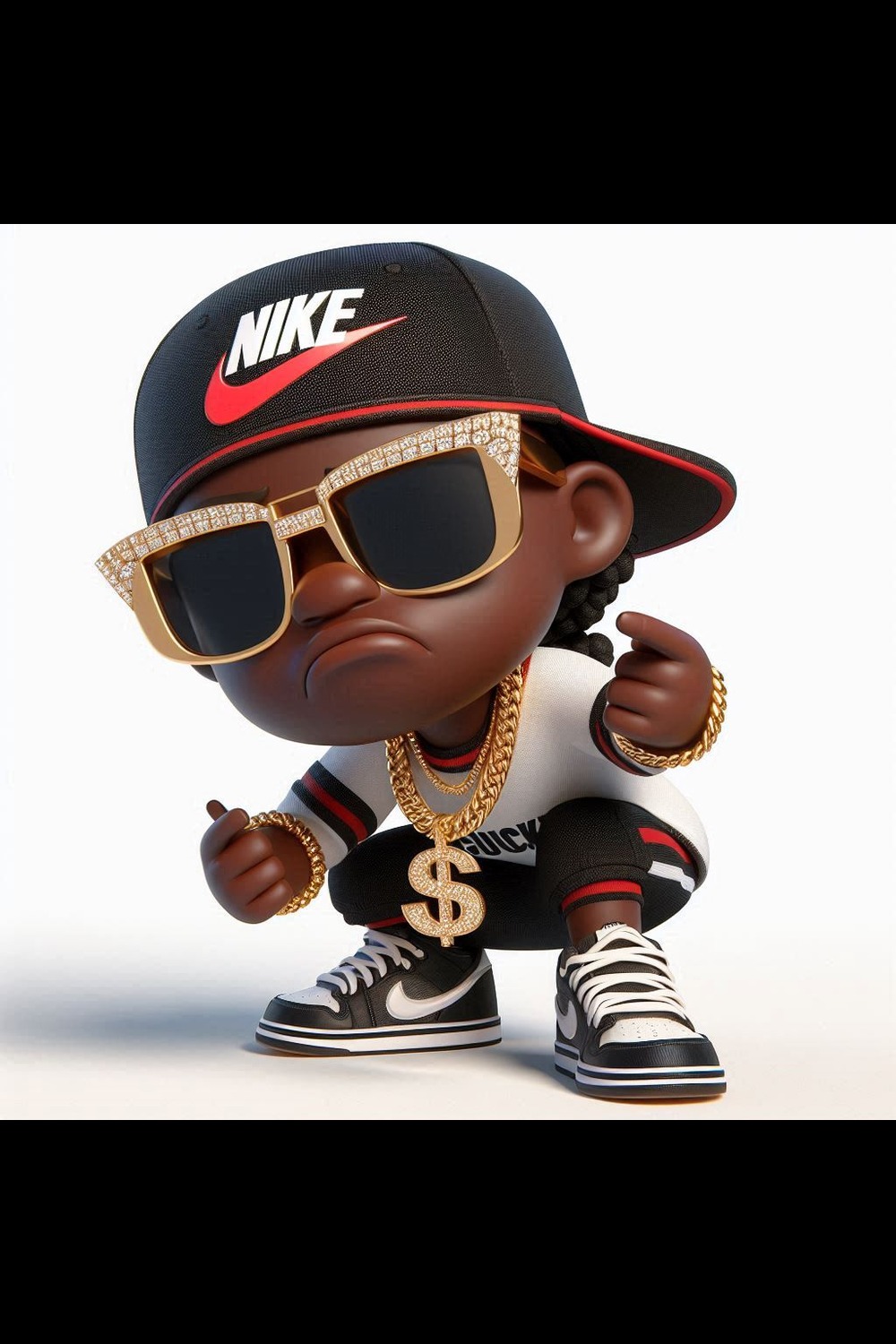 Nike Urban Street Wear 3D Gangsta Rap Collectible Characters 4th Edition pinterest preview image.