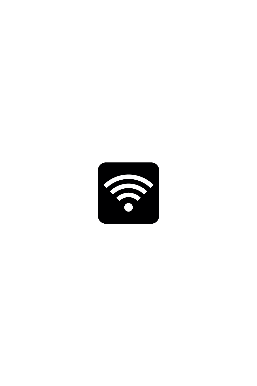 Wifi wireless internet signal flat icon for apps pinterest preview image.
