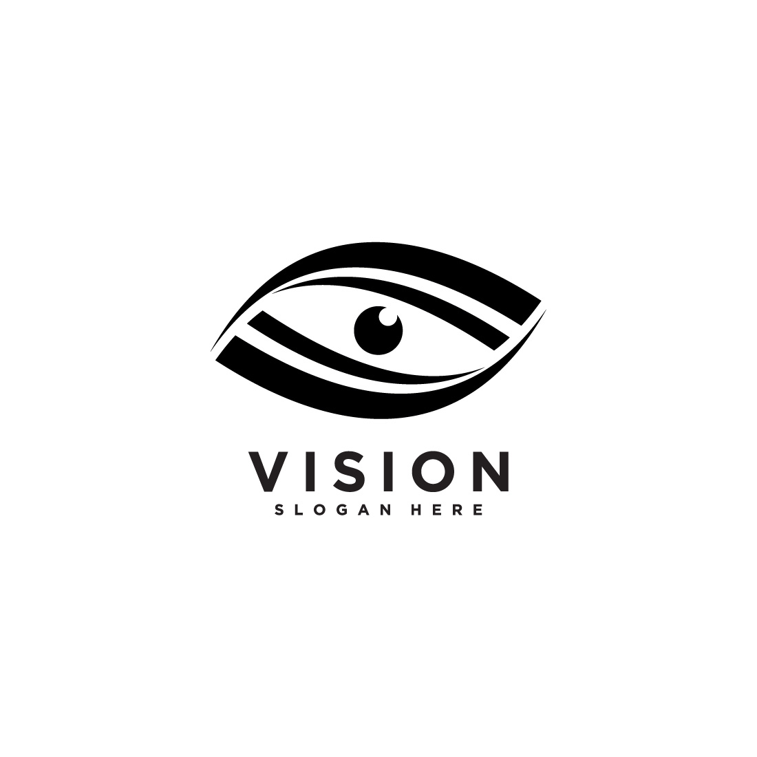 eye abstract logo vector designs preview image.
