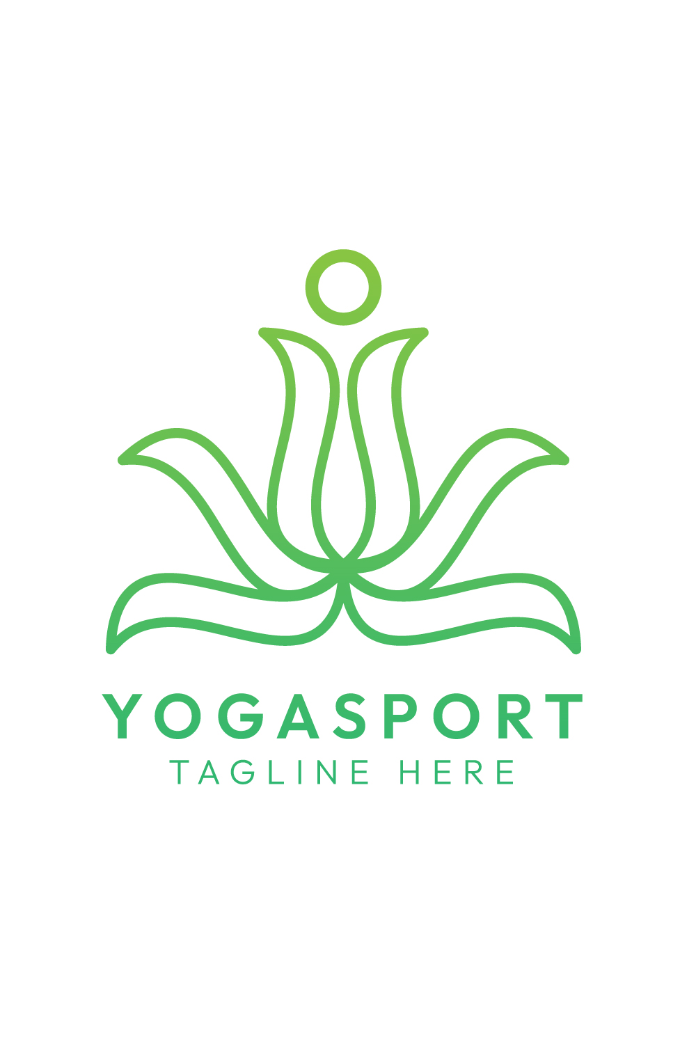 Minimalist Yoga Logo Design Master Bundle | Elegant & Timeless Yoga Branding pinterest preview image.