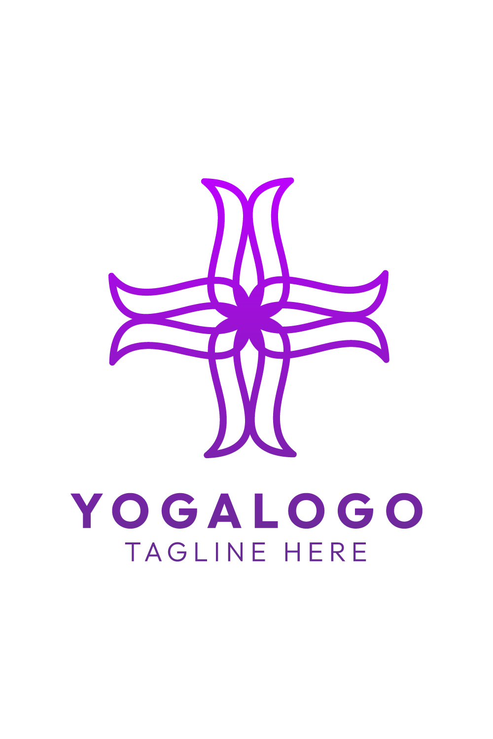 Minimalist Yoga Logo Design Bundle - Elegant & Modern Branding pinterest preview image.