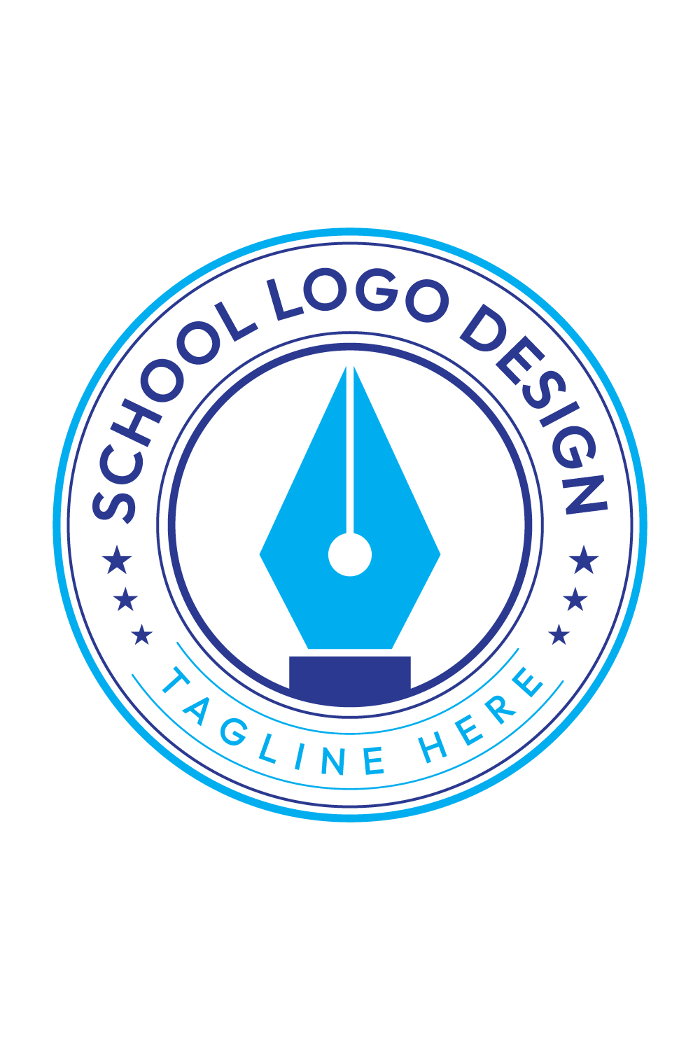 Ultimate Master Bundle for Academy, School, and Education Logo Designs pinterest preview image.
