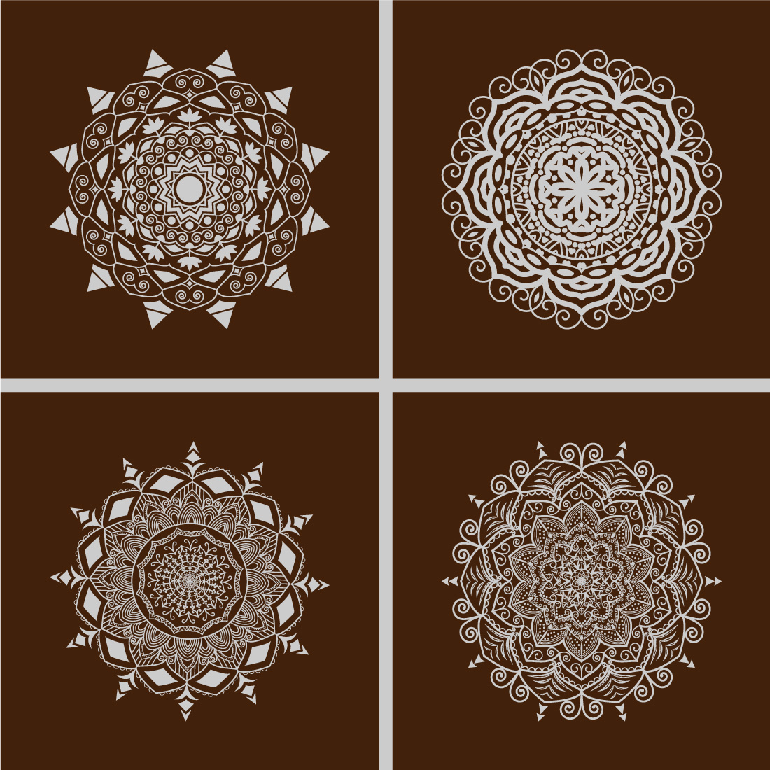 Mandala Background Muster Bundles preview image.