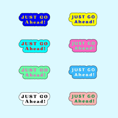 Spectrum Color Sticker Color Spectrum Sticker Set - MasterBundles