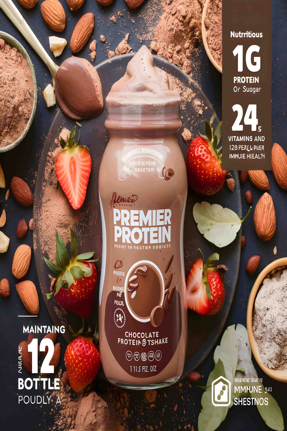 Premier Protein Chocolate Shakes pinterest preview image.