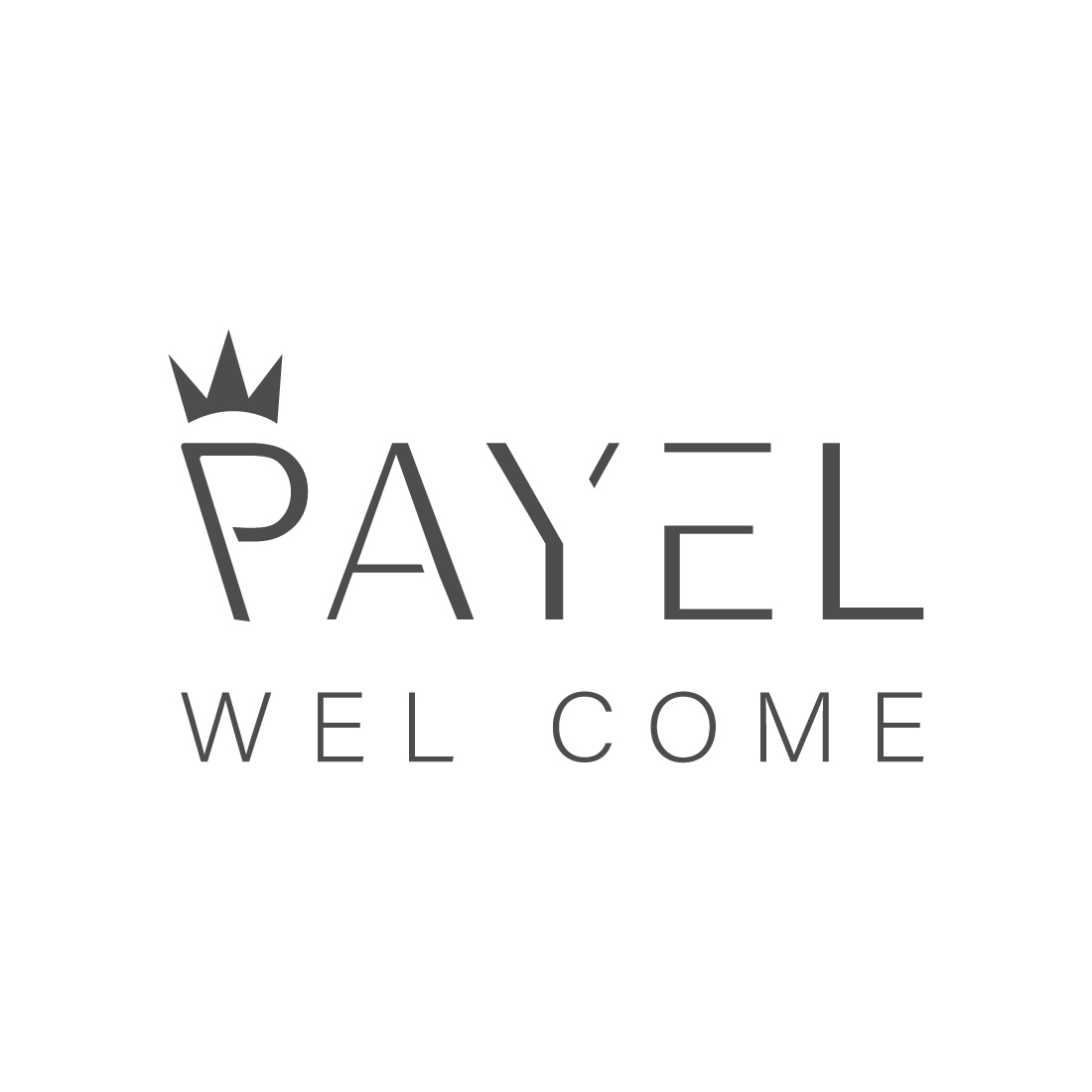 Letters Payel logo design vector images welcome Logo design best icon illustration preview image.