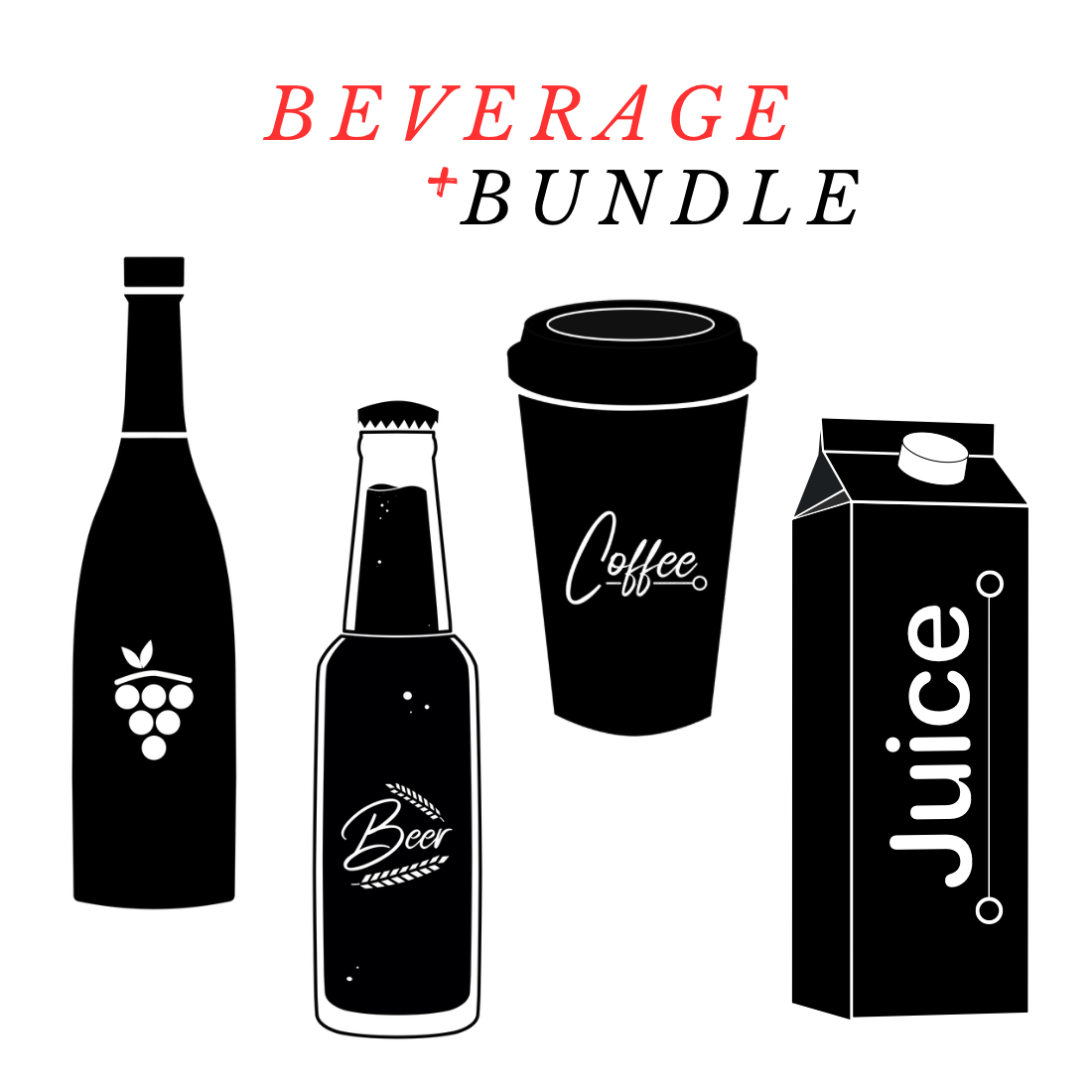 15+ SvG Beverage Bundle Pack preview image.