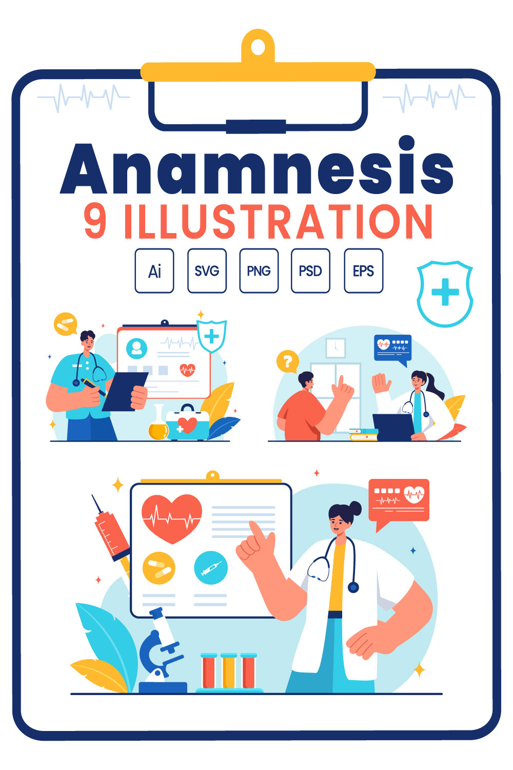 9 Anamnesis System Illustration pinterest preview image.
