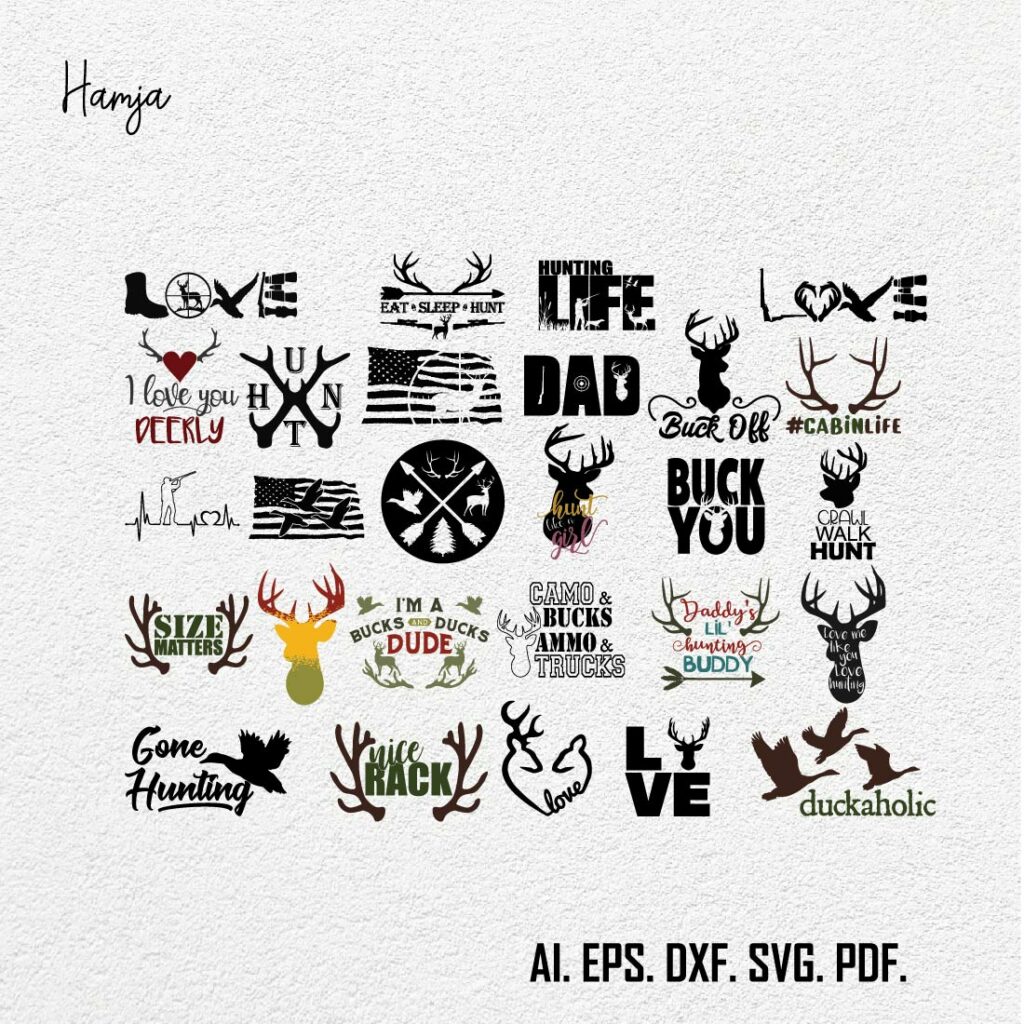 Hunting SVG Bundle, Deer SVG, Hunting Season SVG, Deer Hunting svg ...