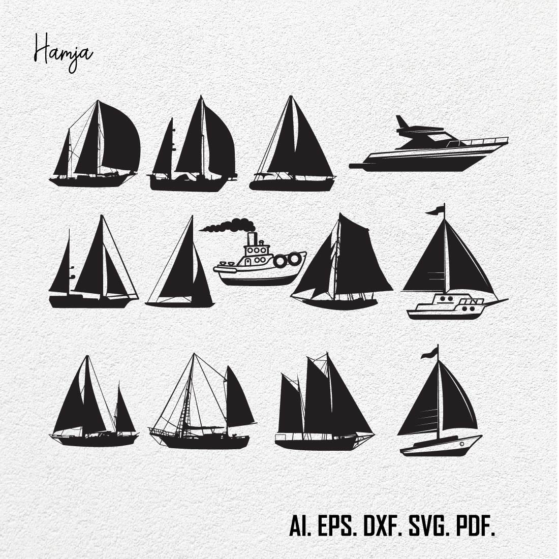 Boat SVG Bundle, Sail Boat Svg, Ship Svg, Speedboat Svg, Cruise Ship Svg, Boat PNG Bundle, Boat Clipart, Boat SVG Cut Files for Cricut preview image.