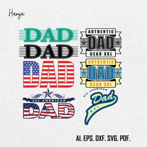 American Dad Svg Bundle, Dad Svg, Father Svg, Papa Svg, Best Dad Ever Svg, Grandpa Svg, Family Svg Bundle, Svg Cut Files For Cricut cover image.