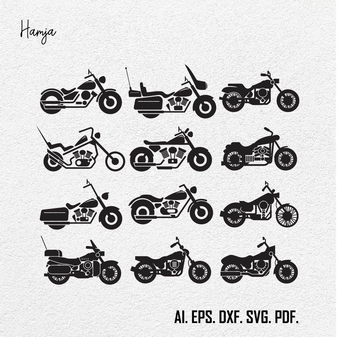 Motorcycle SVG Bundle, Motorcycle Png Bundle, Motorcycle Clipart, Motorcycle Silhouette, Harley Davidson SVG, Motorcycle Cut File For Cricut preview image.