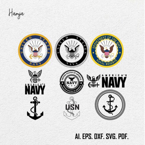 Department of the Navy Seal Logo Bundle  US Navy Seal Logo Seal of the Navy United States Navy Cut File United States Navy Svg Logo cover image.