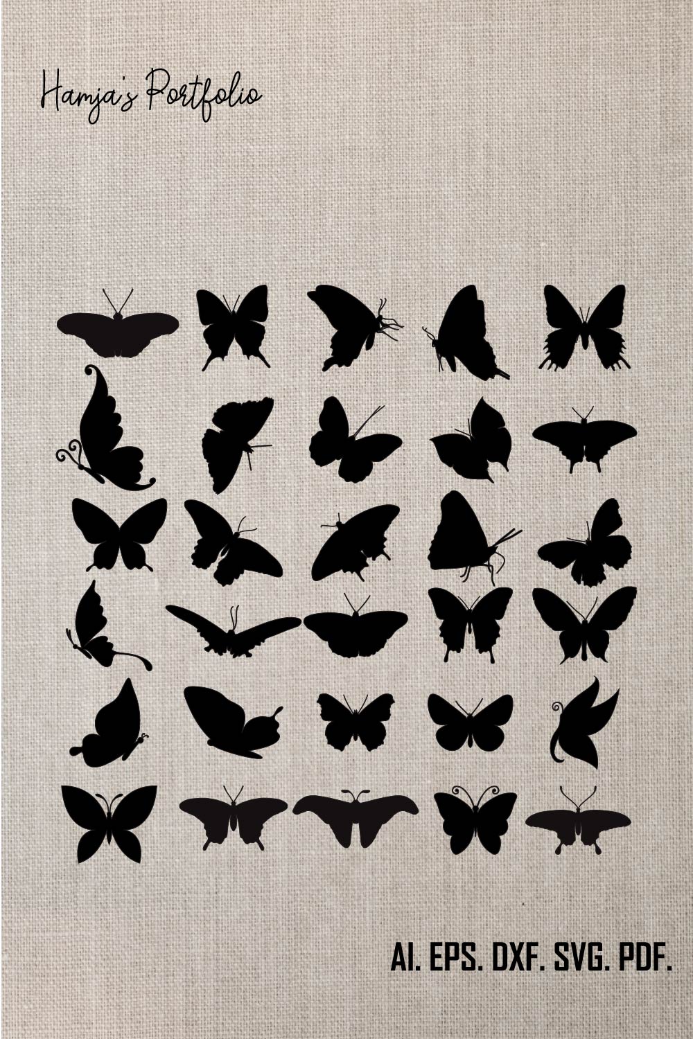 Butterfly SVG | Butterfly Bundle SVG Files | Butterfly Files for Cricut | Butterfly Clipart | Butterflies Svg| Silhouette | instant download pinterest preview image.