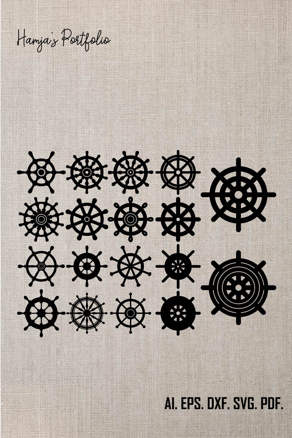 Ships Wheel SVG Bundle, Ships Wheel PNG Bundle, Ships Wheel Clipart, Ships Wheel SVG Cut Files Cricut, Nautical Svg, Captains Wheel Svg pinterest preview image.