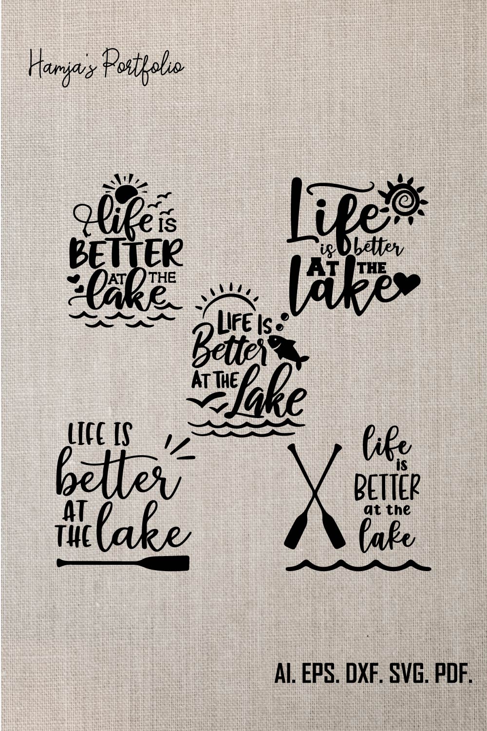 Life Is Better At The lake Svg, lake life svg, quotes svg, family svg, Camping Svg, fishing svg, funny quotes svg, lake house svg pinterest preview image.